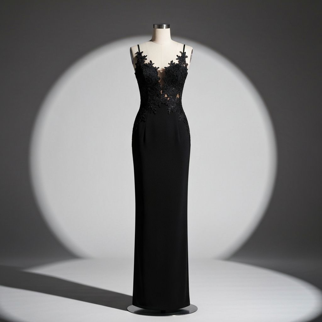 فستان كوكتيل أسود