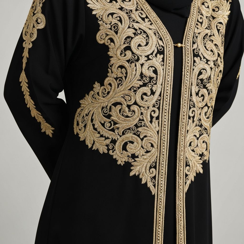 عباية مطرزة فاخرة